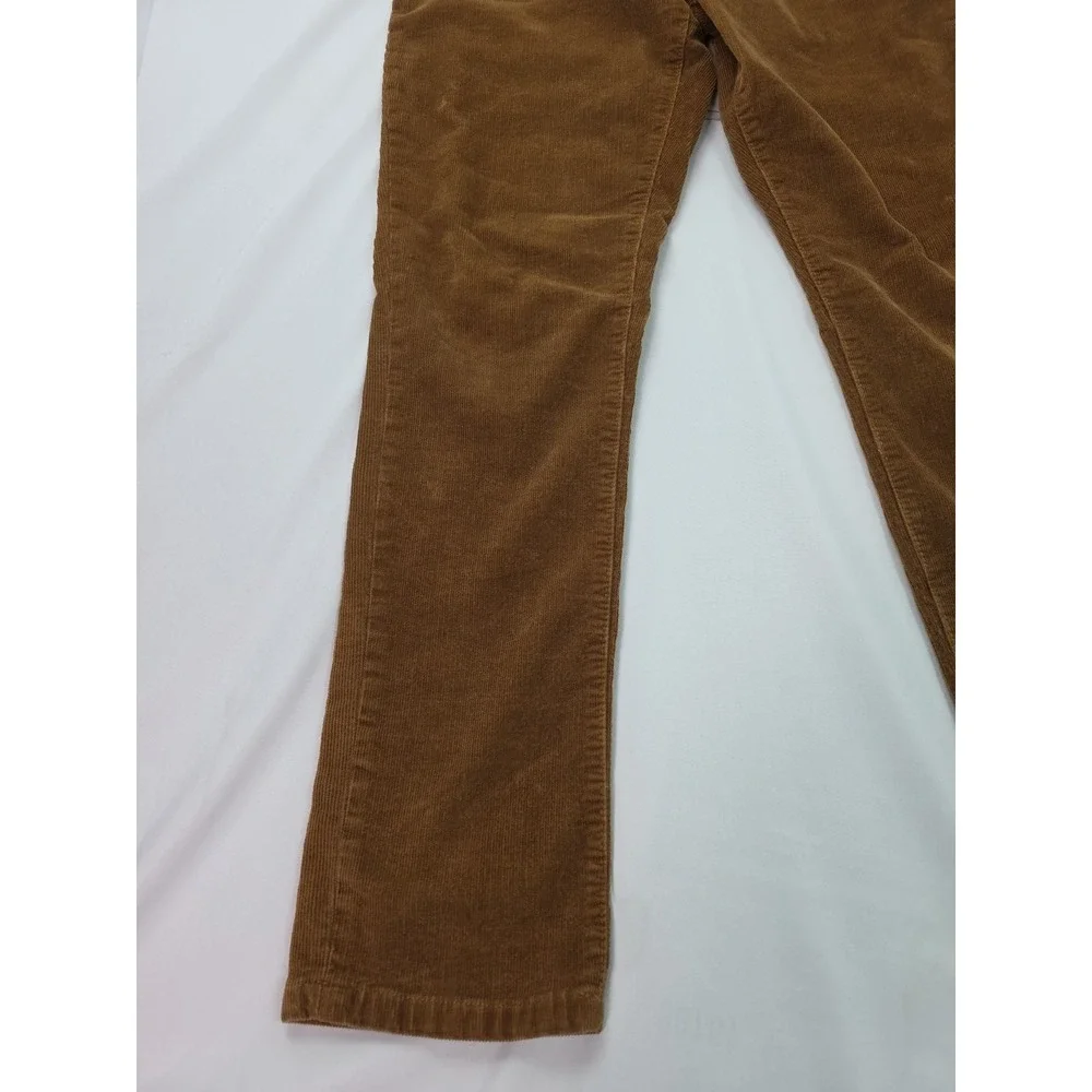 Mutual Weave Mens Slim Fit Brown‎ Corduroy Pants Size 34x32
